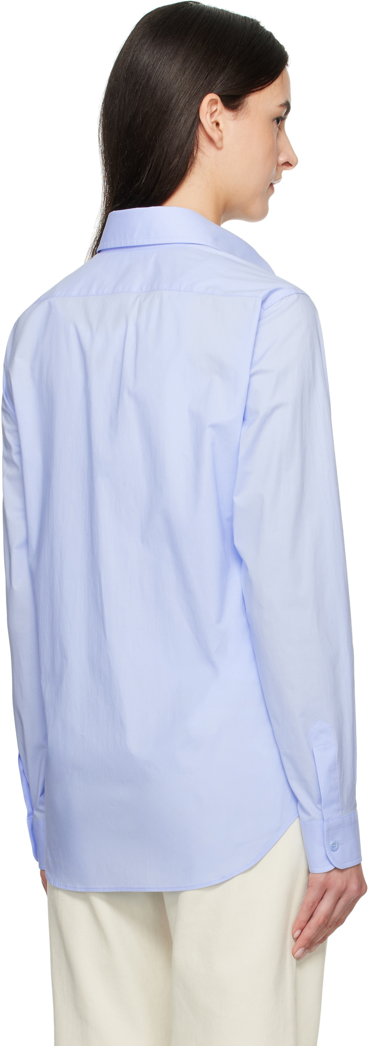 Moschino Blue Laurel Crown Emblem Shirt