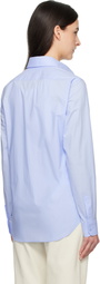 Moschino Blue Laurel Crown Emblem Shirt