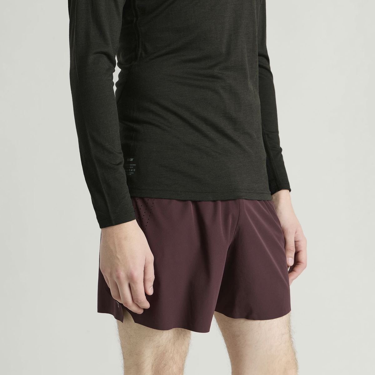 SOAR Men's Longsleeve Merino Base Layer in Forest Night