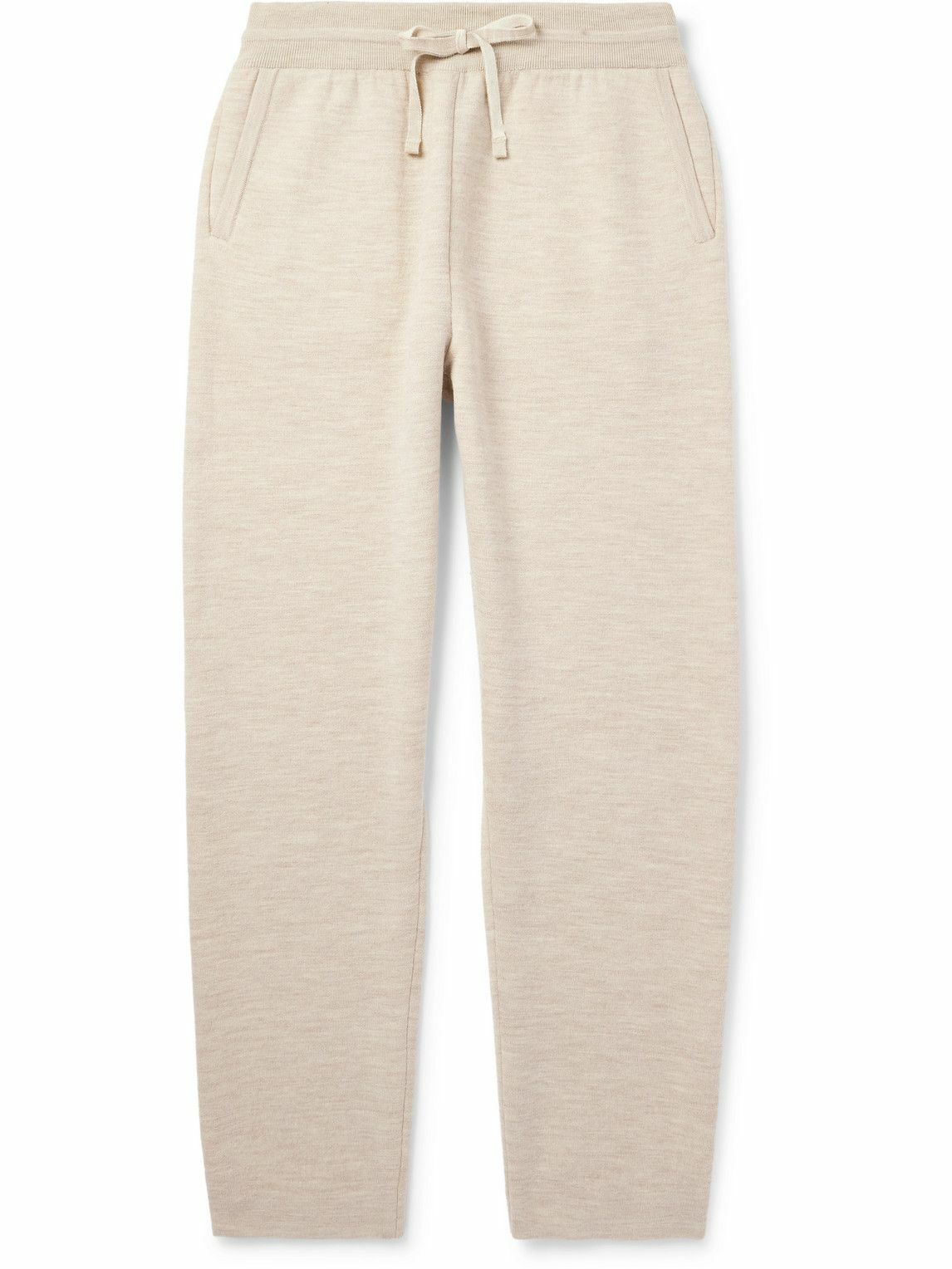 Loro Piana - Sassiglioni Straight-Leg Wool Sweatpants - Neutrals