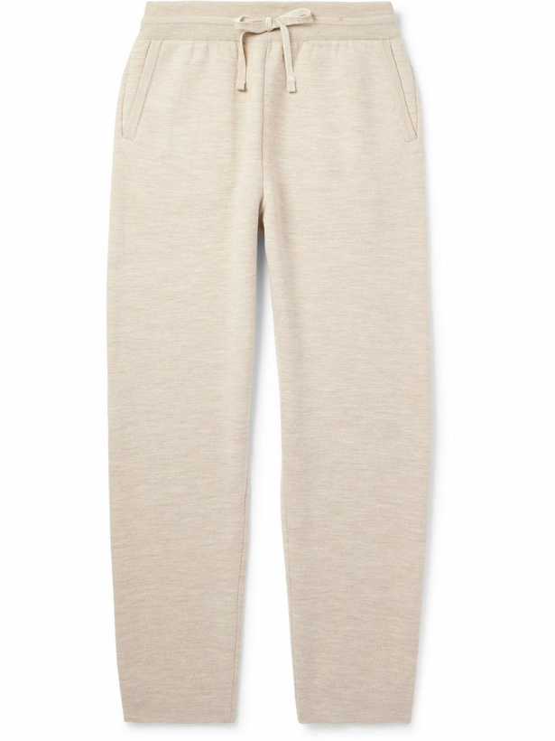 Photo: Loro Piana - Sassiglioni Straight-Leg Wool Sweatpants - Neutrals