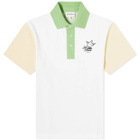 Cafe Kitsune Men's Café Kitsune Colorblock Relax Polo Shirt in Tapioca Colorblock