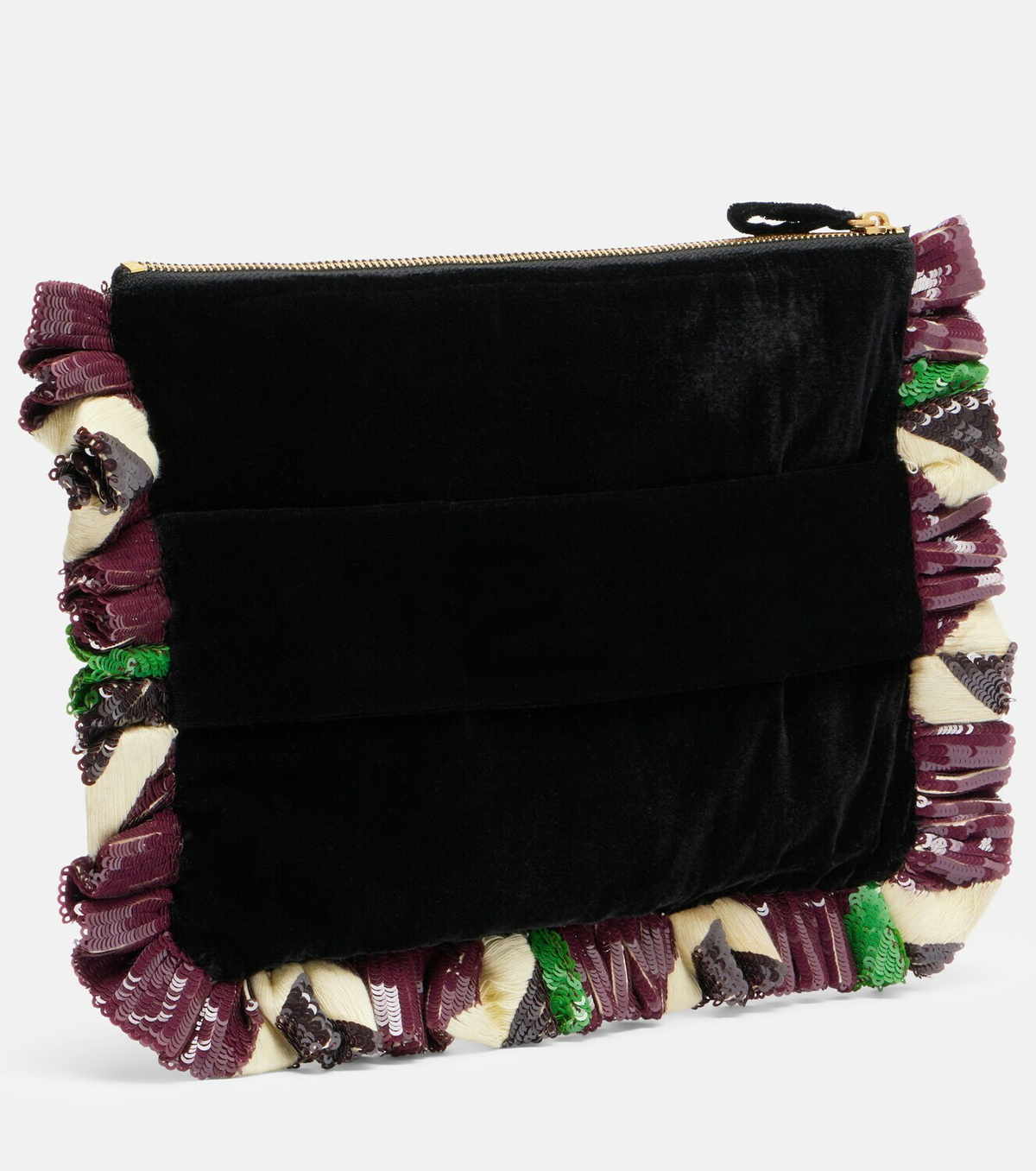 La DoubleJ Sequined clutch