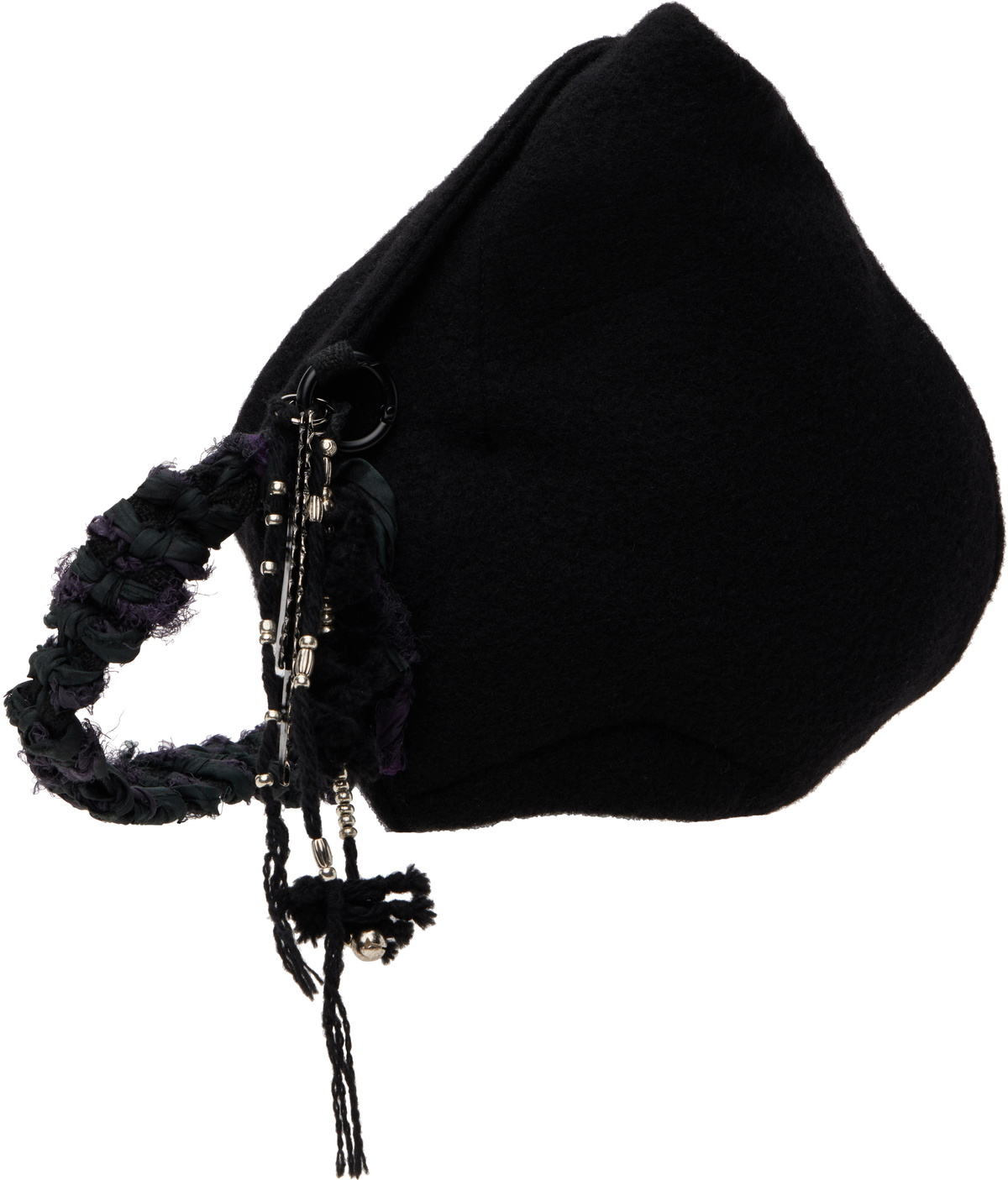 HYEIN SEO Black Tassel Charm Mini Bag