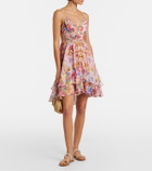 Camilla Floral silk minidress