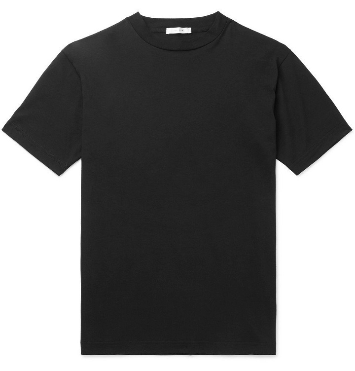 Photo: The Row - Ed Cotton-Jersey T-Shirt - Black