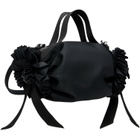 Simone Rocha Black Mini Double Ribbon Rosette Top Handle Bag