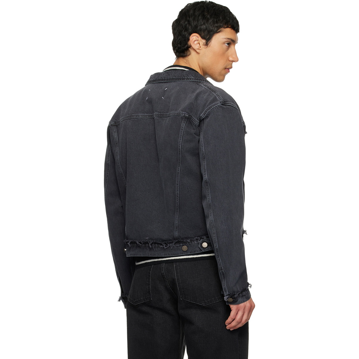 Maison Margiela Black Caban Denim Jacket