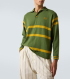 Bode Striped virgin wool polo sweater