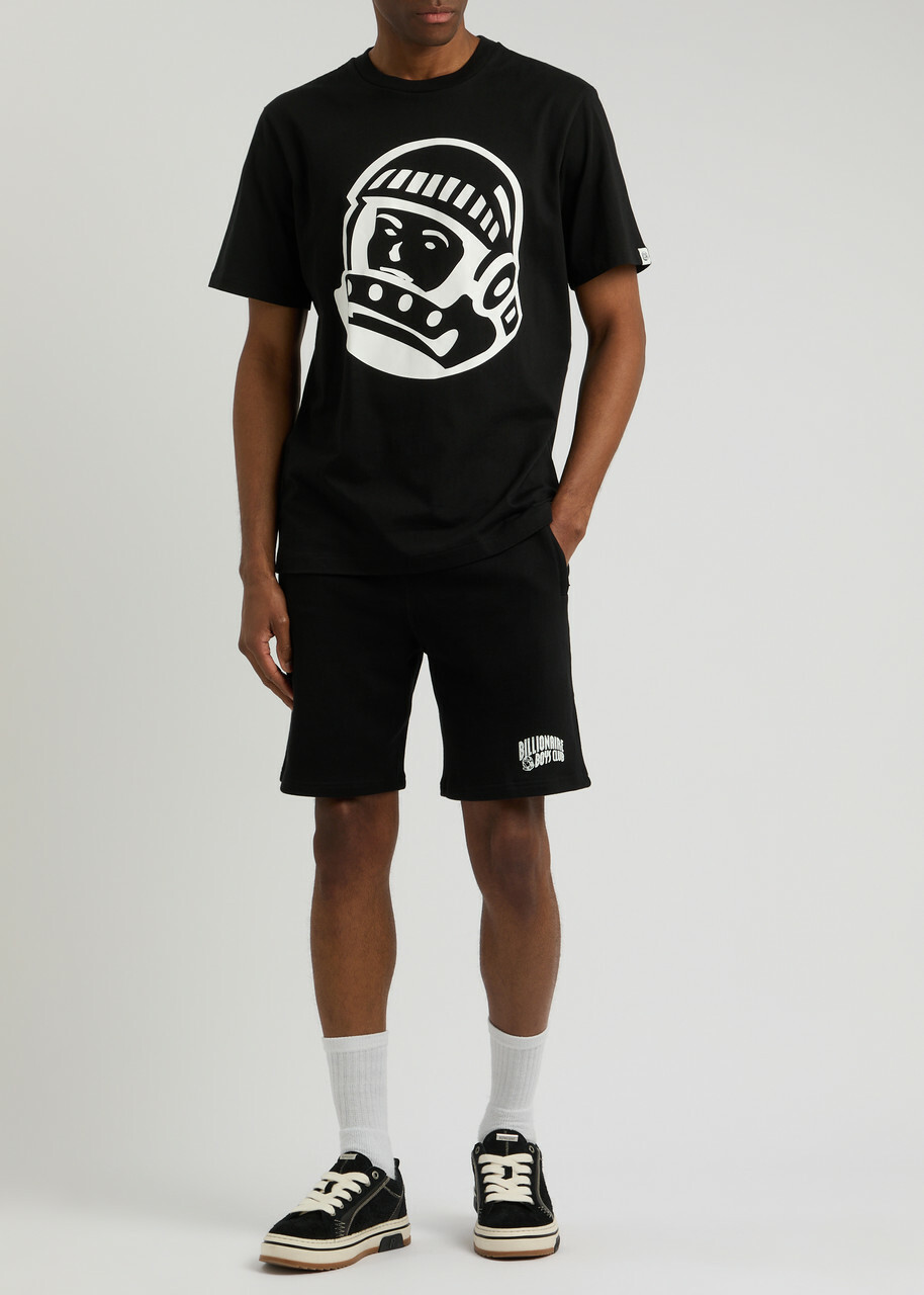 Billionaire Boys Club Arch Logo Printed Cotton Shorts Black