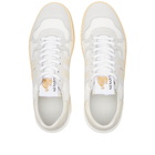 Lanvin Men's Clay Court Sneakers in White/Butter