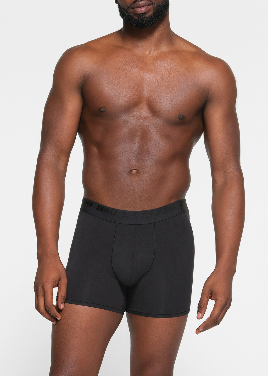Skims Stretch-cotton Boxer Briefs set of Three Grey