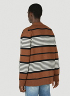 Burberry - Logo Patch Cardigan in Brown
