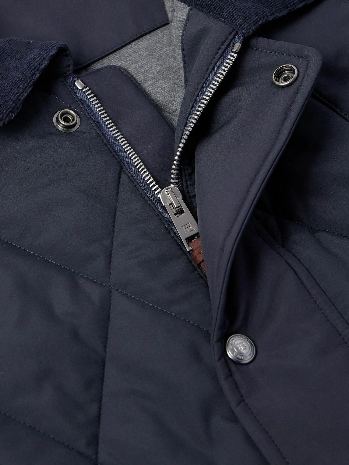 Ralph Lauren Purple label - Carleton Corduroy and Suede-Trimmed
