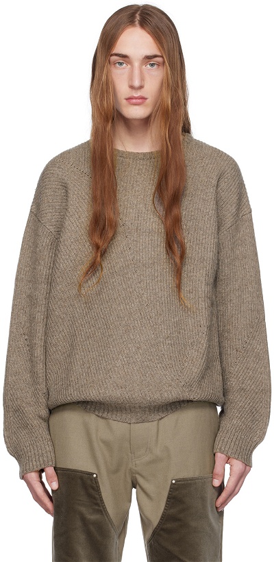 Photo: Youth Brown Irregular Sweater