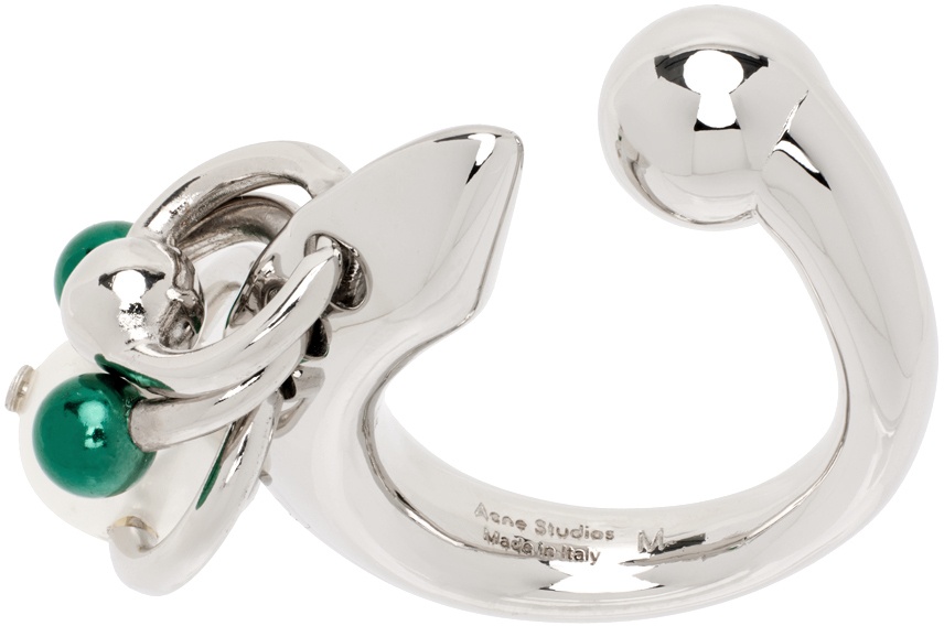 Acne Studios Silver Multi Charm Ring