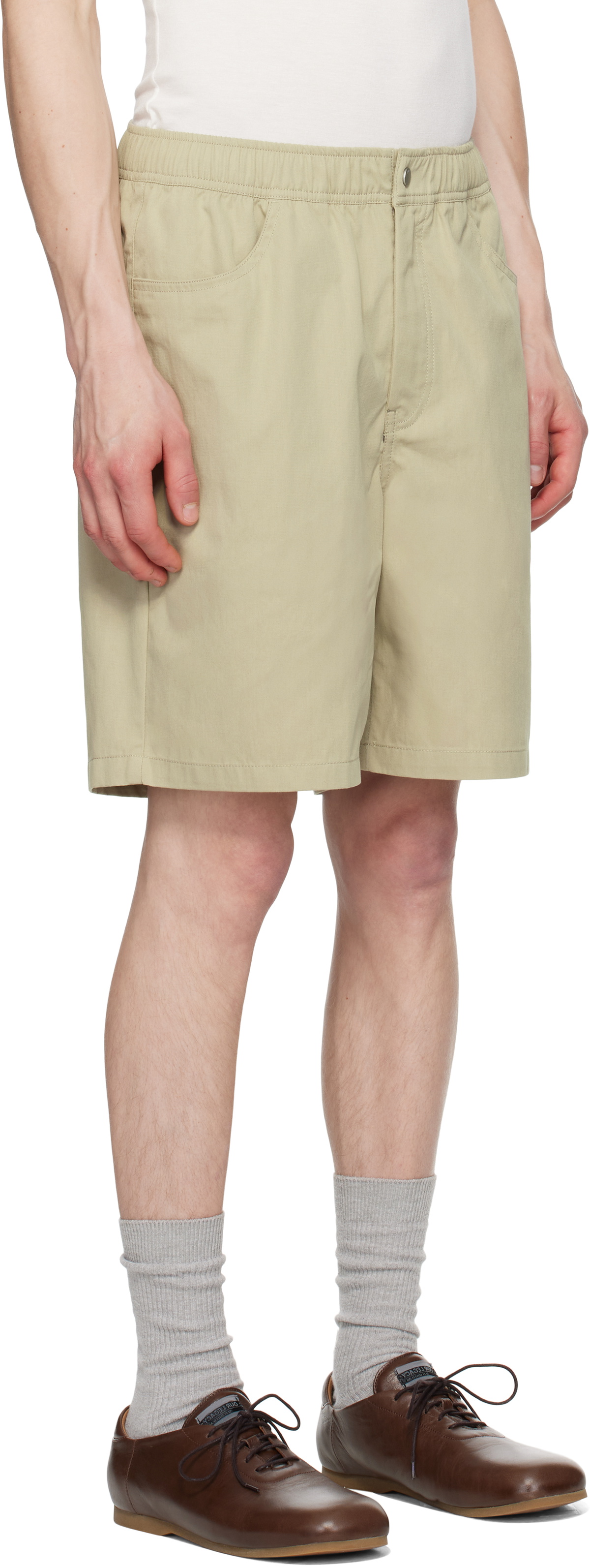 NORSE PROJECTS Beige Ragnar Fine Broken Twill Shorts