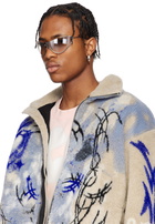 Acne Studios Silver Metal Frame Sunglasses