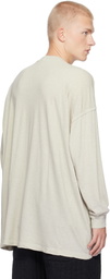 Jan-Jan Van Essche Gray O-Project Cotton Wool T-shirt