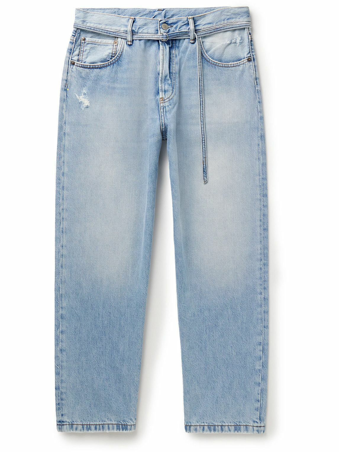 Photo: Acne Studios - 1991 Wide-Leg Belted Organic Jeans - Blue