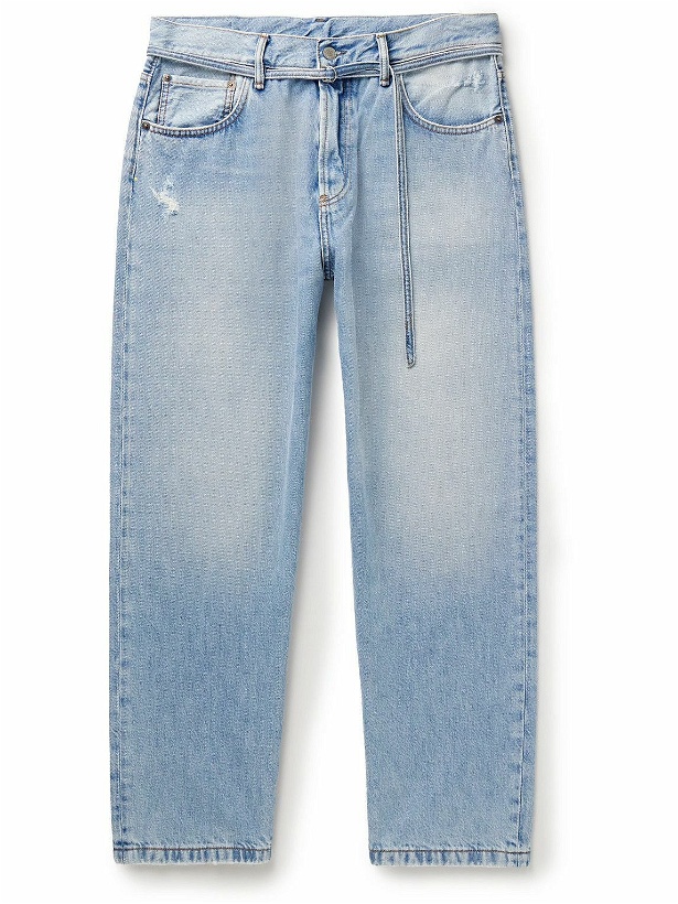 Photo: Acne Studios - 1991 Wide-Leg Belted Organic Jeans - Blue