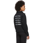 Nike Black Crop Mock Neck Sweatshirt