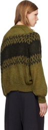 Magliano Yellow Christmas Cardigan