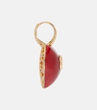 Valentino Cœur Royal VLogo enamel earrings