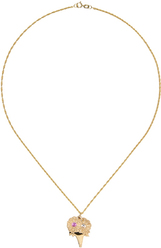 Photo: Bleue Burnham Gold Bouquet Pendant Necklace