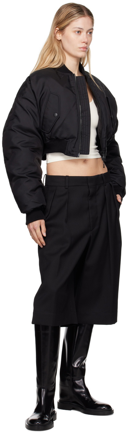 WARDROBE.NYC Black Low Rise Shorts