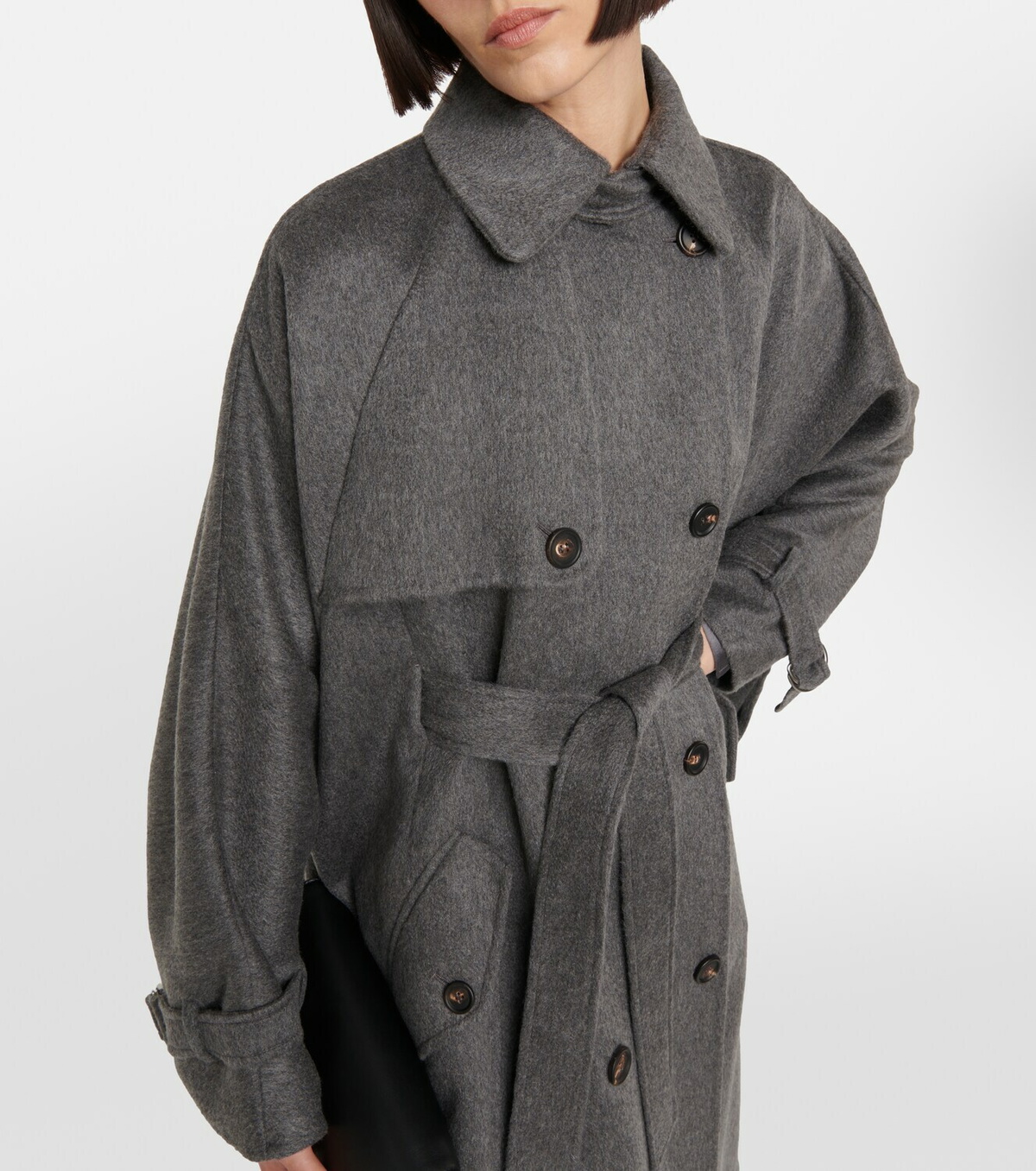 Brunello Cucinelli Double-breasted cashmere coat Brunello