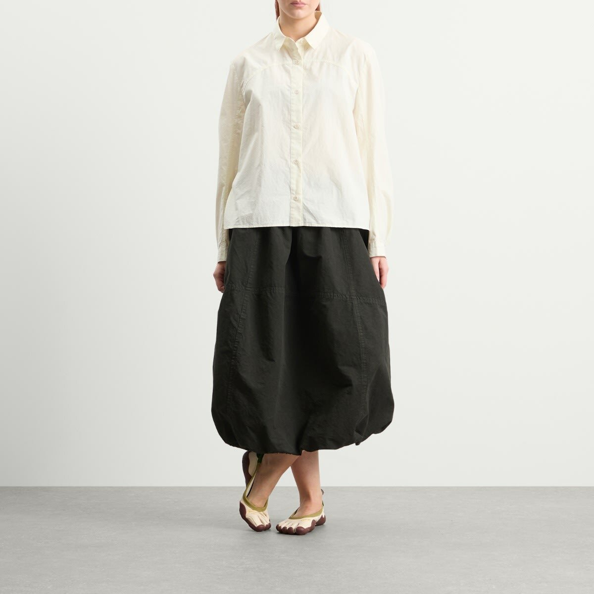 YMC Women's Parachute Skirt in Dark Green