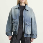 MM6 Maison Margiela Women's Denim Zip Jacket in Blue
