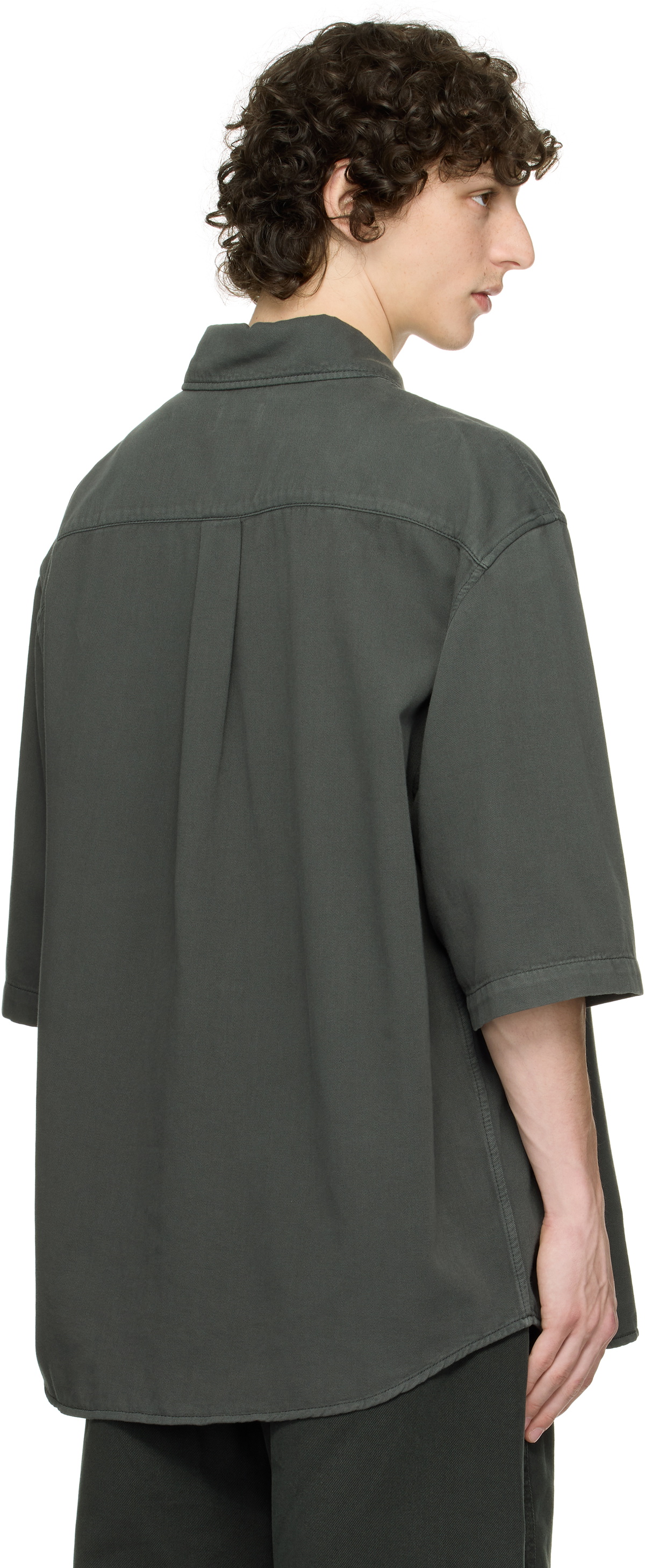 LEMAIRE Gray S/S Denim Shirt Lemaire