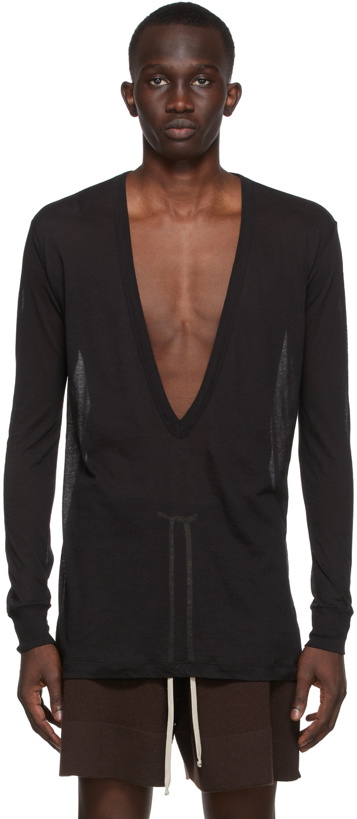 Photo: Rick Owens Black Dylan Long Sleeve T-Shirt