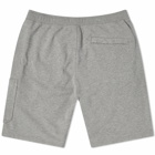 Stone Island Men's Garment Dyed Sweat Short in Melange Grey