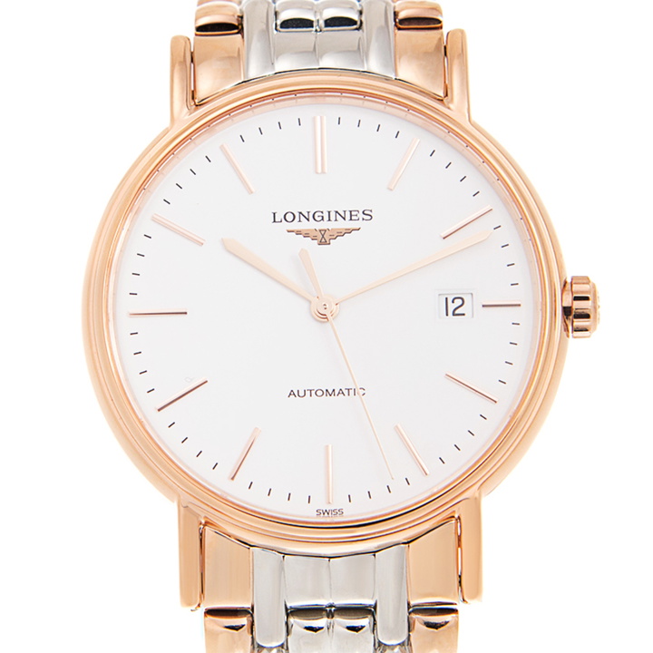 Photo: Longines Presence Automatic White Dial Watch L4.921.1.12.7