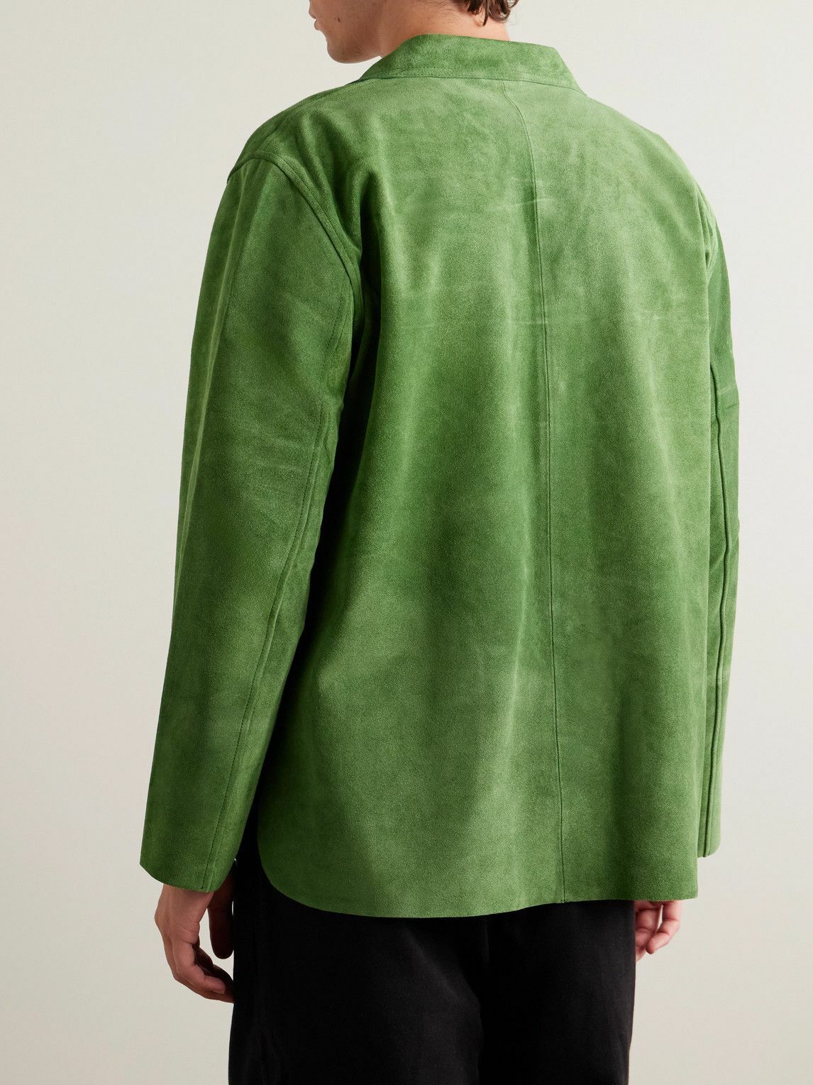 BODE - Suede Overshirt - Green