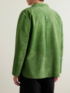 BODE - Suede Overshirt - Green