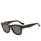 Colorful Standard Sunglass 17 in Deep Black Solid/Black