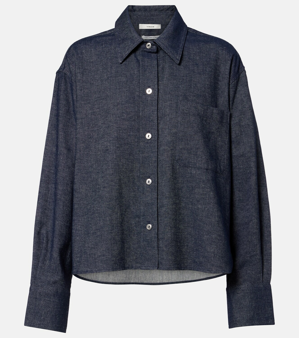 Vince Cotton and linen chambray shirt