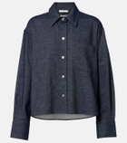 Vince Cotton and linen chambray shirt