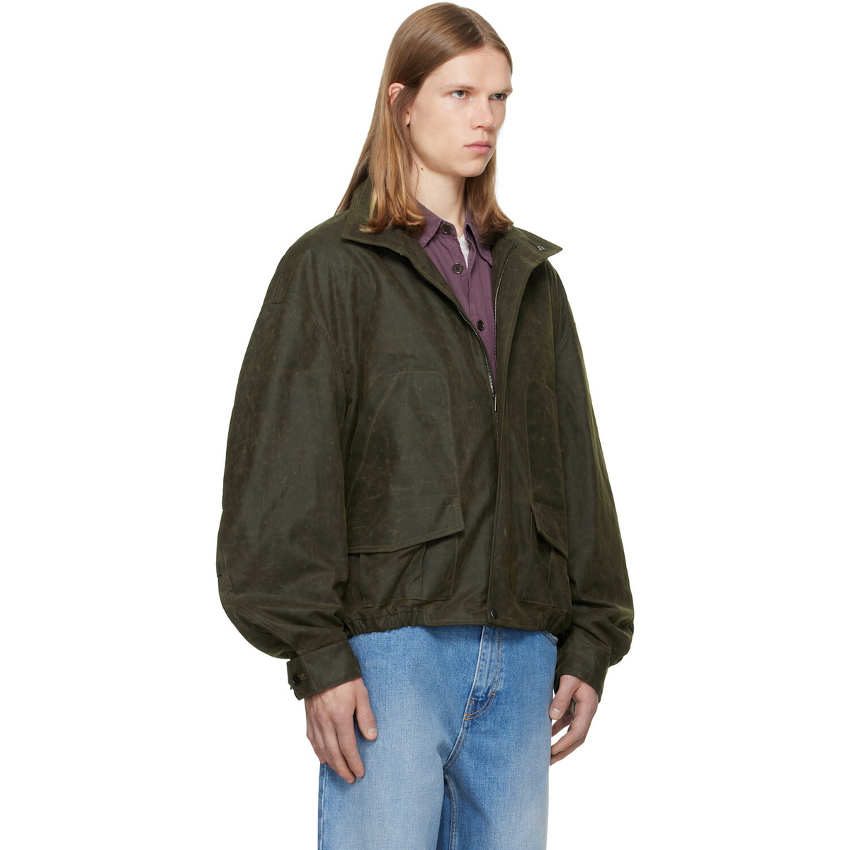 Calvin Klein Collection Brown Donald Bomber Jacket