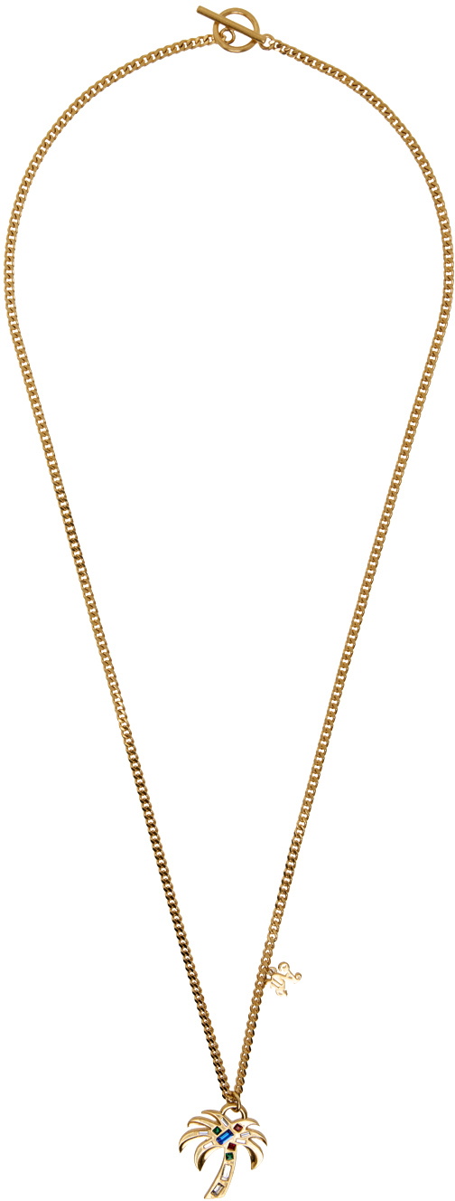 Palm Angels Gold Palm Necklace