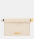 Jacquemus La Petite Pochette Rond Carré leather clutch
