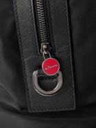 Kiton - Logo-Appliquéd Textured-Leather Trimmed Nylon Weekend Bag
