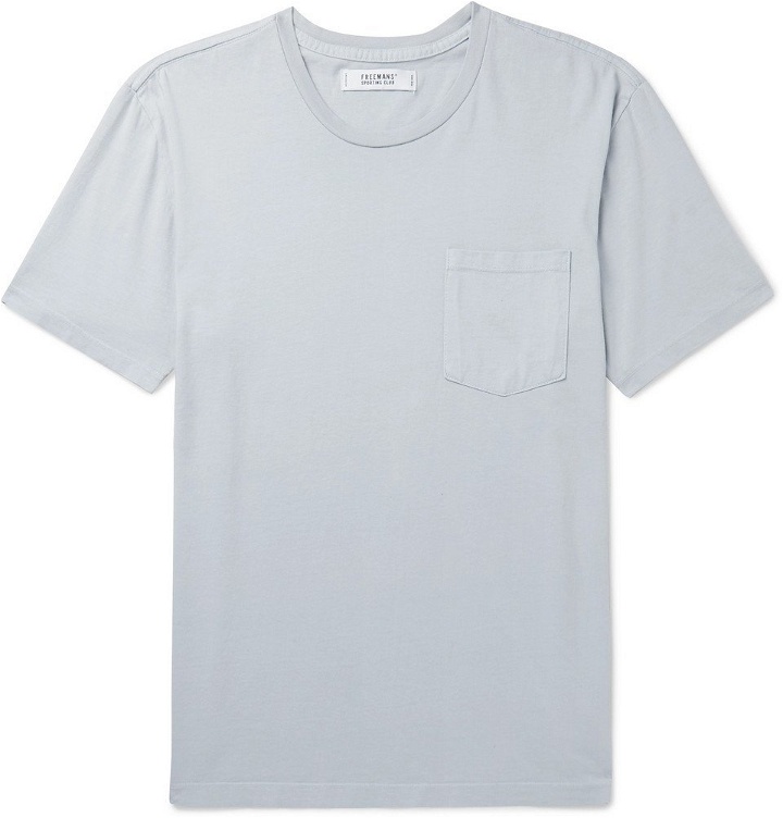 Photo: Freemans Sporting Club - Cotton-Jersey T-Shirt - Light gray