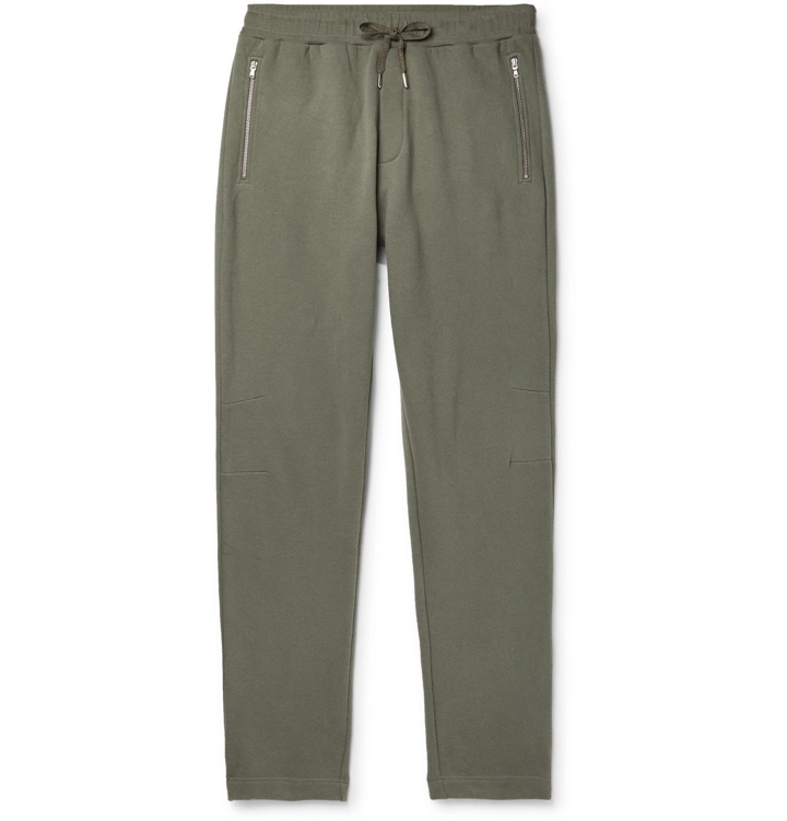 Photo: Sunspel - Slim-Fit Fleece-Back Cotton and Cashmere-Blend Jersey Sweatpants - Green