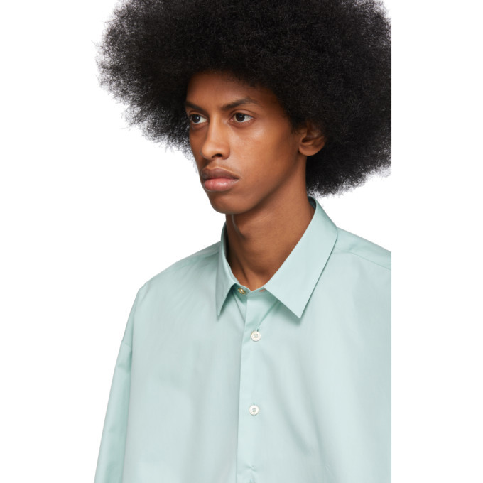 Paul Smith Green Poplin Oversized Shirt Paul Smith