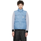 Moncler Blue Ervional Denim Down Vest
